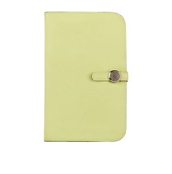 Hermes Dogon Duo Wallet, Leather, Light Green, U (2022), 2*